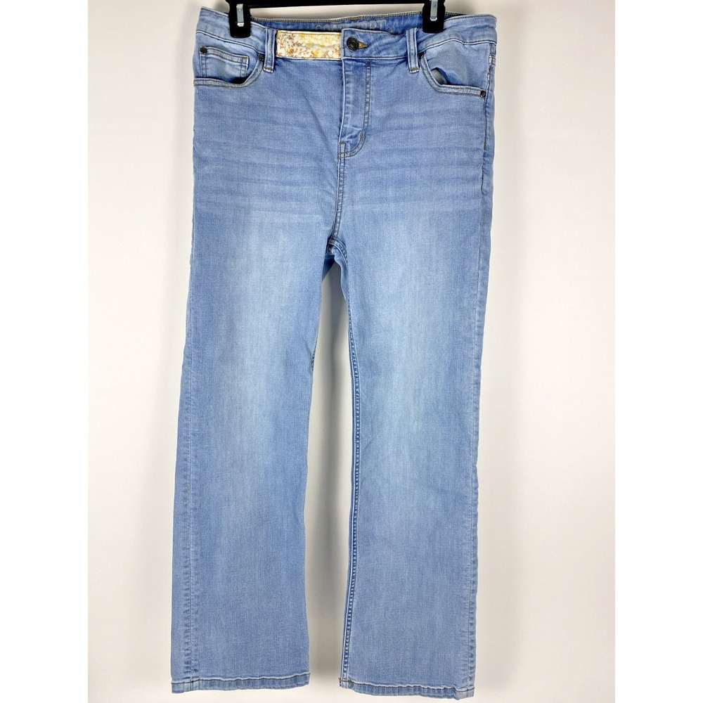 Matilda Jane Good Hart Women's Jeans Size 12 Windsor Straight Crop Light Denim